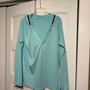 Teal UA Hooded Pullover
